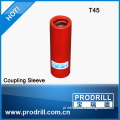High precision rock drill thread tapered adapter sleeve